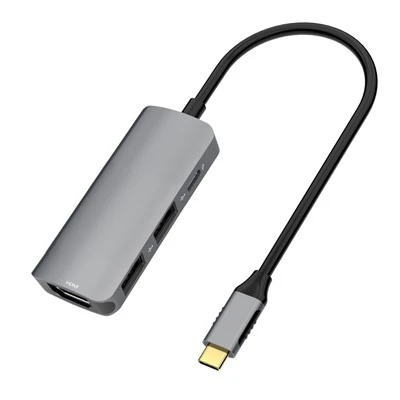HDMI 4K সহ 4 In1 USB C হাব, 100W PD USB A 3 2.0