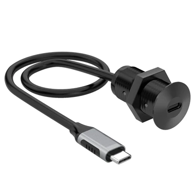 USB-C ডেস্ক সকেট 0.3m USB C কেবল সহ